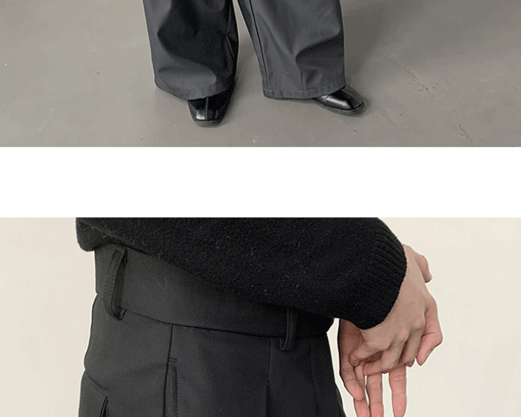 Loose A-Line Wide Leg Casual Trousers Design Sense Oversize Pleated Floor-Length West Pants Personality Men Women