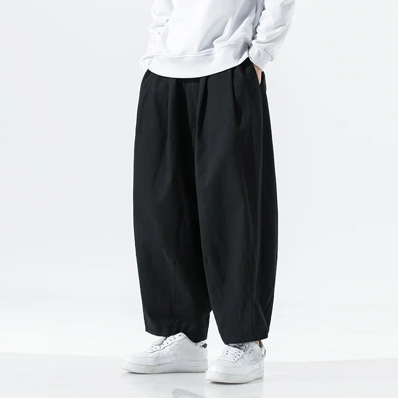 Wide Leg Pants Men 2025 Spring Autumn Male Trousers Loose Casual Baggy Jogging Sweatpants Male Vintage Cargo Pants Oversized 5XL