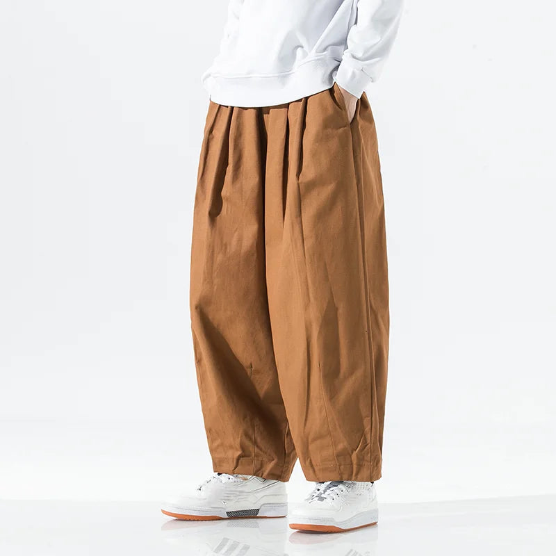 Wide Leg Pants Men 2025 Spring Autumn Male Trousers Loose Casual Baggy Jogging Sweatpants Male Vintage Cargo Pants Oversized 5XL