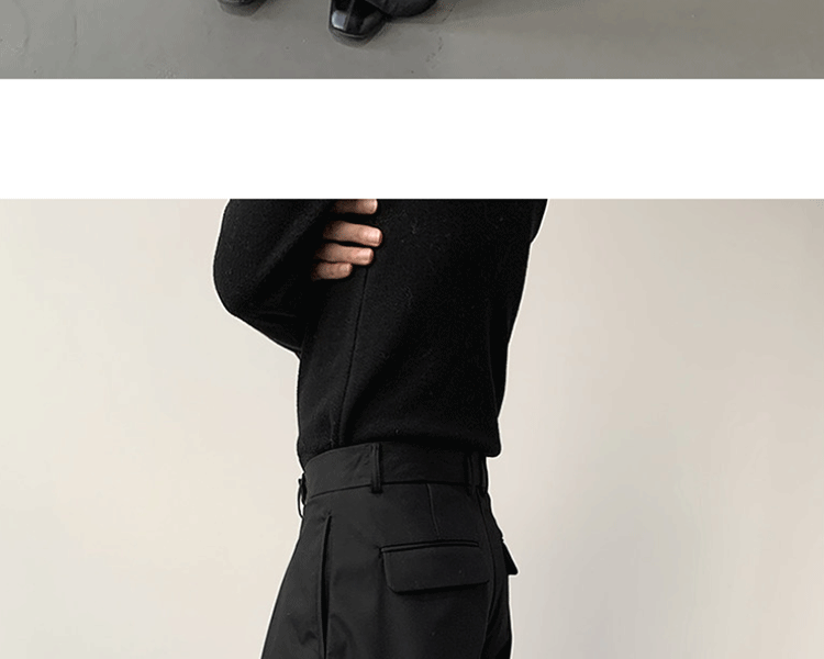 Loose A-Line Wide Leg Casual Trousers Design Sense Oversize Pleated Floor-Length West Pants Personality Men Women