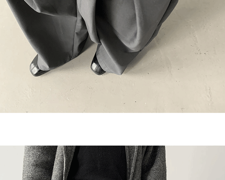 Loose A-Line Wide Leg Casual Trousers Design Sense Oversize Pleated Floor-Length West Pants Personality Men Women